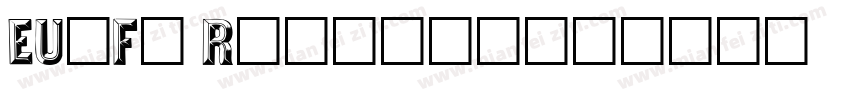 EU-F1 Regular字体转换